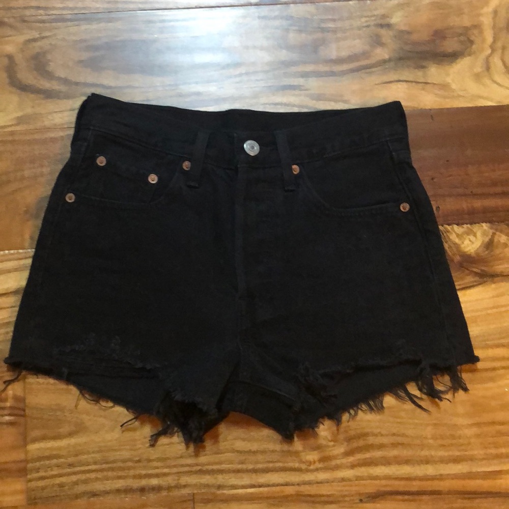 501 High Rise Denim Shorts